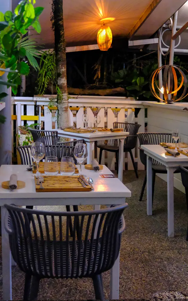 Restaurant gastronomique Carte Blanche Domaine Château Gaillard Trois-îlets Martinique