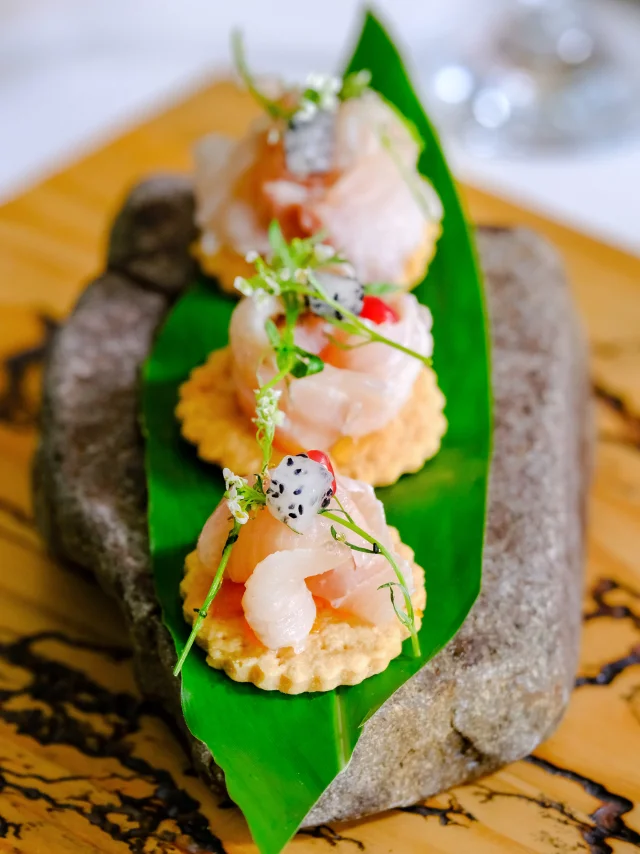 Mise en bouche Restaurant gastronomique Carte Blanche Trois-îlets Martinique