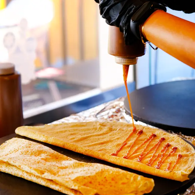 Crêpe sucrée Caramel beurre salée Passion Givrée Schoelcher Martinique