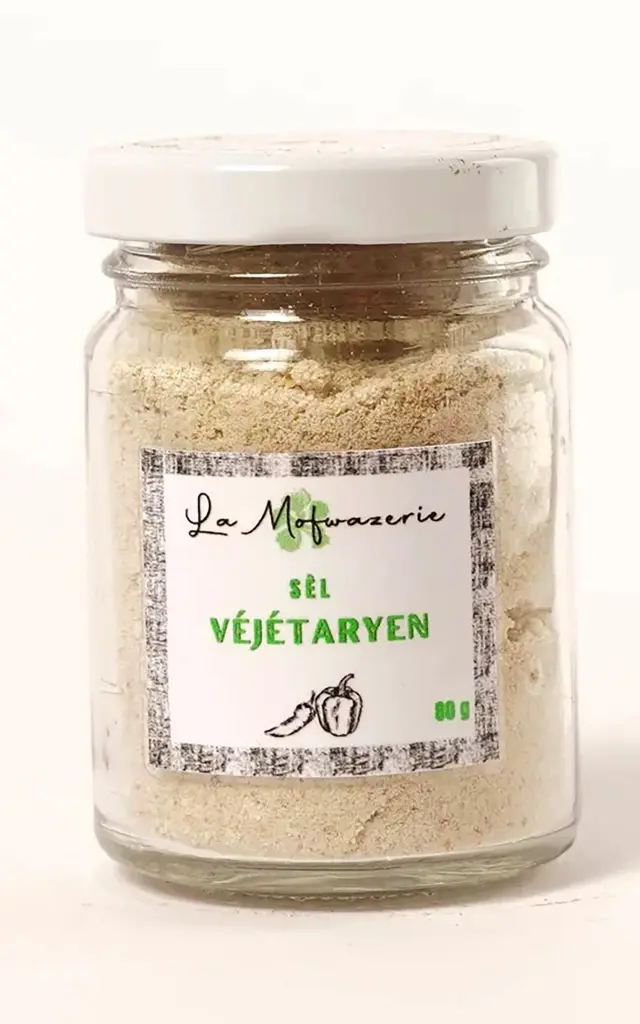 Sel aromatisé au piment végétarien La Mofwazerie Saint- Pierre Martinique