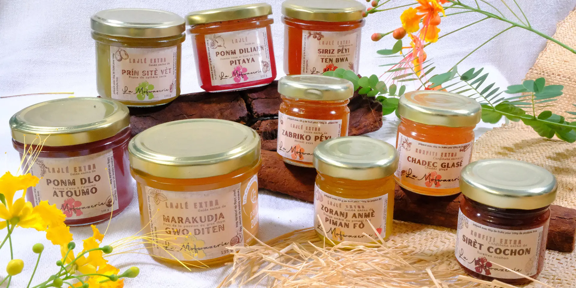 Confitures et Gelées artisanales La Mofwazerie Saint-Pierre Martinique