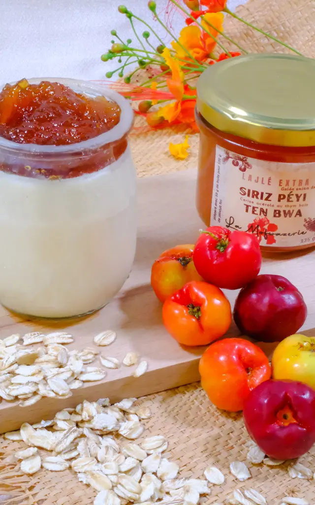 Gelée Cerises pays Thym bois La Mofwazerie Saint-Pierre Martinique