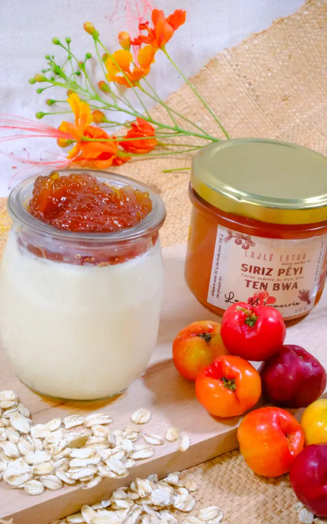 Gelée Cerises pays Thym bois La Mofwazerie Saint-Pierre Martinique