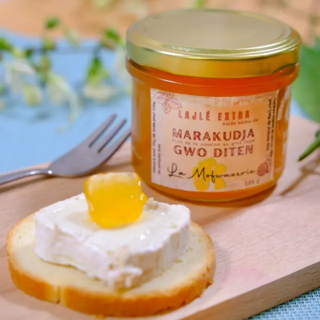 Gelée Maracudja et Gros thym La Mofwazerie Saint-Pierre Martinique