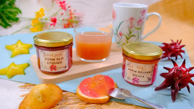 Gelée artisanale aux fruits Petit-déjeuner La Mofwazerie Saint-Pierre Martinique