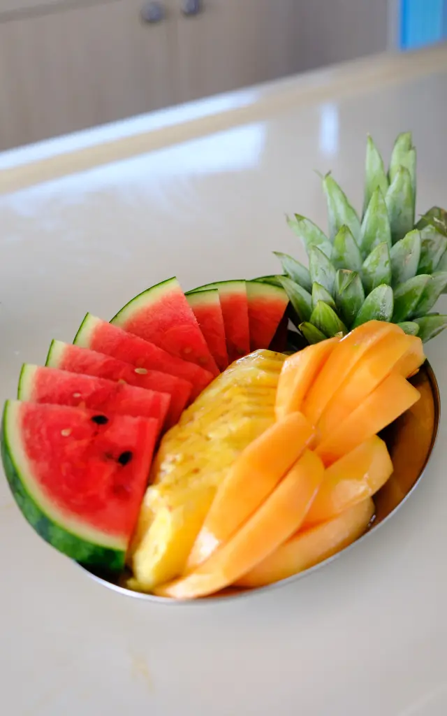 Salade de fruits frais Catamaran Capitaine Roro François Martinique