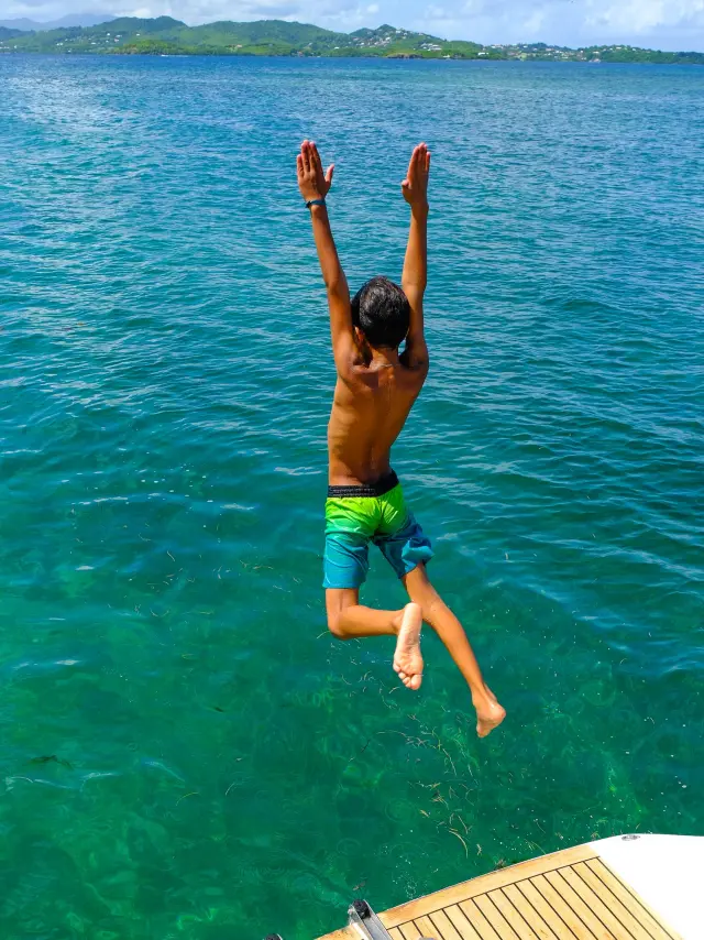 Plongeon Capitaine Roro Catamaran François Martinique