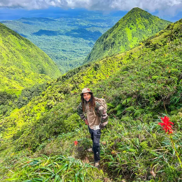 Nicolas Domergue Guide de randonnée Foujè Béni Piton du Carbet Martinique