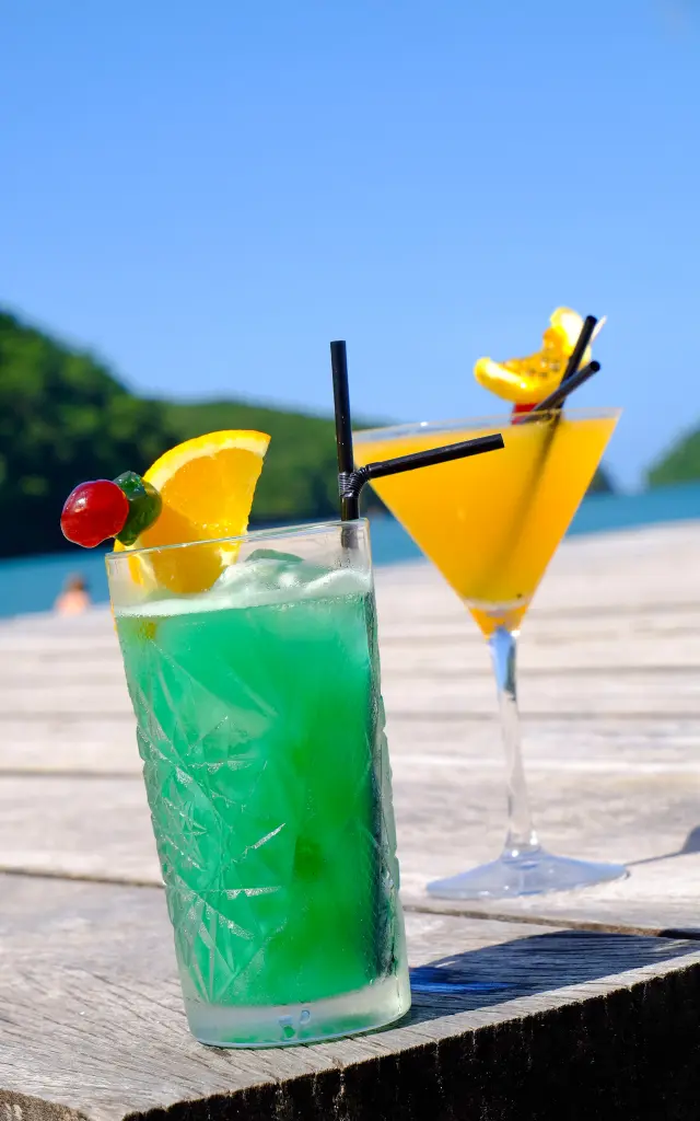 Cocktail Plage de l'Anse à l’Âne Trois-îlets Martinique