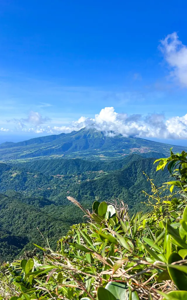 Montagne Pelée vue depuis les Pitons du Carbet Martinique
