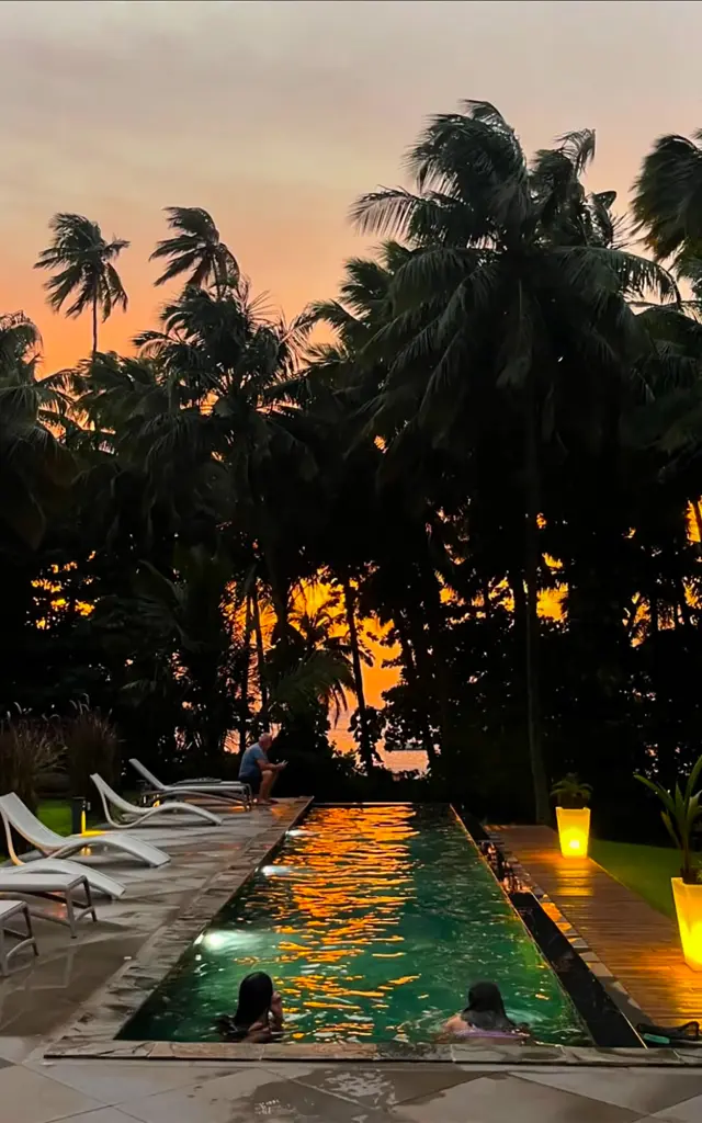 Coucher de soleil Hôtel Habitation Anse Couleuvre Prêcheur Martinique