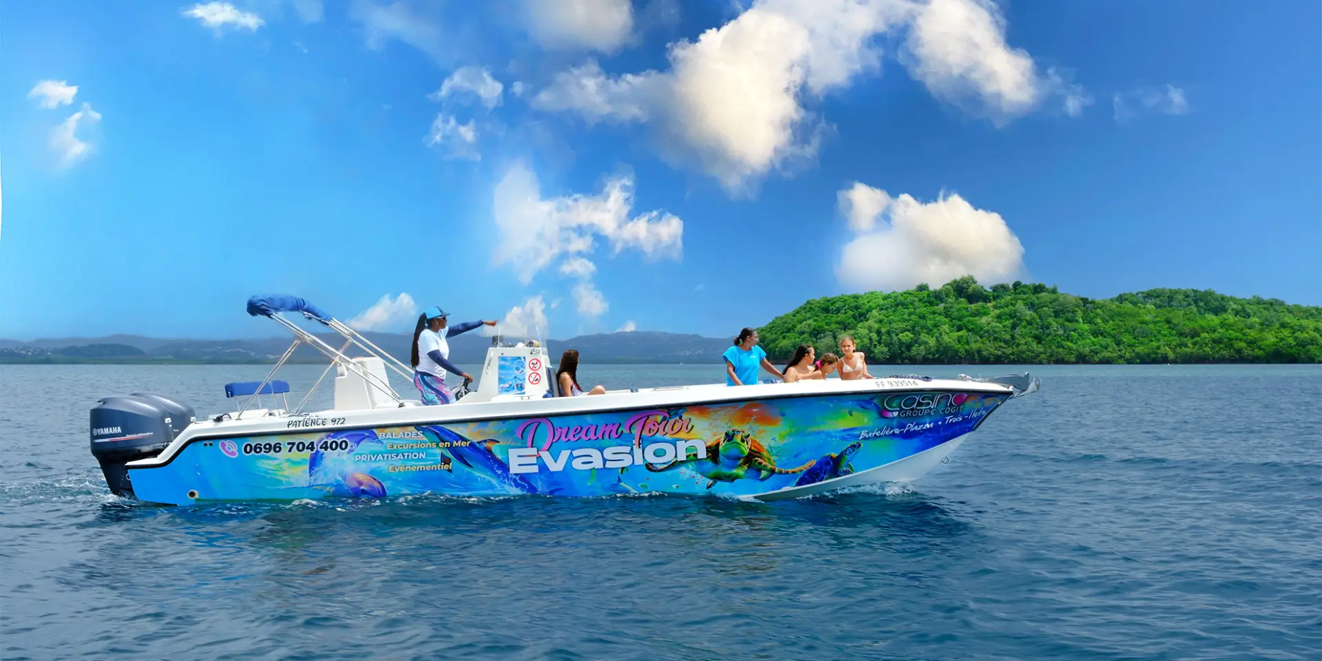 Bateau Dream Tour Évasion Trois-îlets Martinique