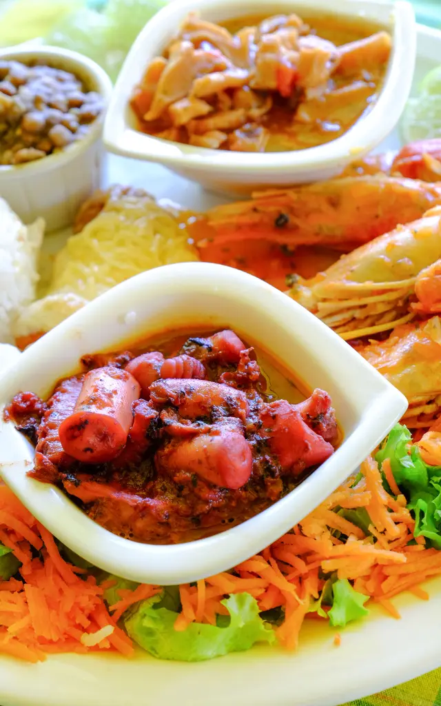 Fricassée de chatrou Restaurant Le Point de vue Sainte-Marie Martinique