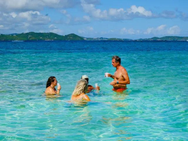 Baignade aux Fonds blancs Denis Excursions François Martinique