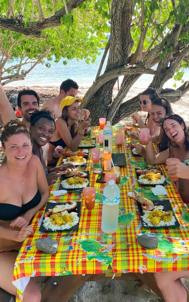 Déjeuner Denis Excursion Francois Martinique