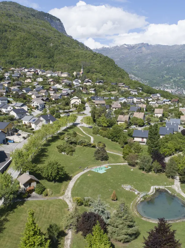 Vue drone Village Villargondran