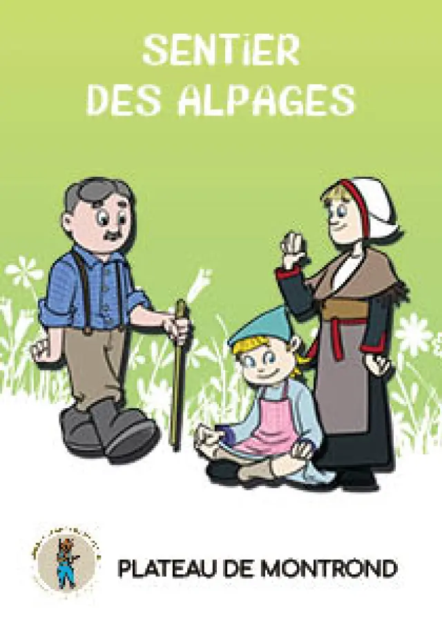 Front cover of the games booklet for the mountain pastures trail in Albiez-Montrond