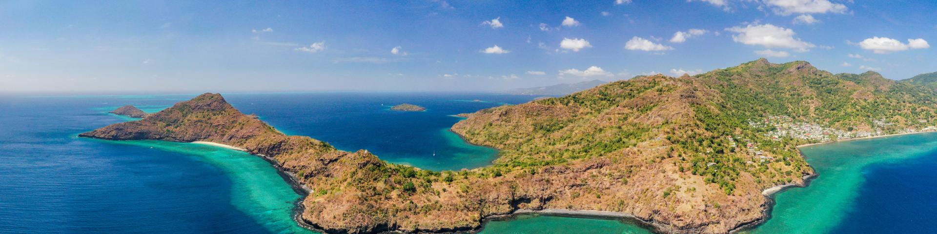 Pointe de Handrema, Drone, Bateau, Recif