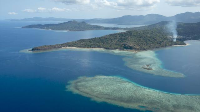 aerien, pointe Ngouja, lagon, baie de Kani, Baie de Mzouazia,