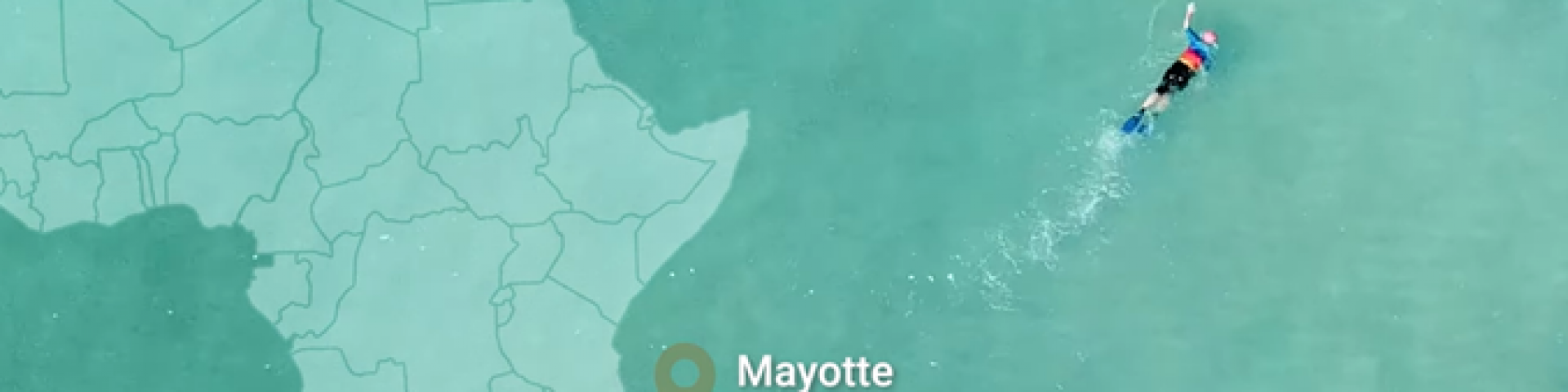 Localisation de Mayotte dans l'océan indien