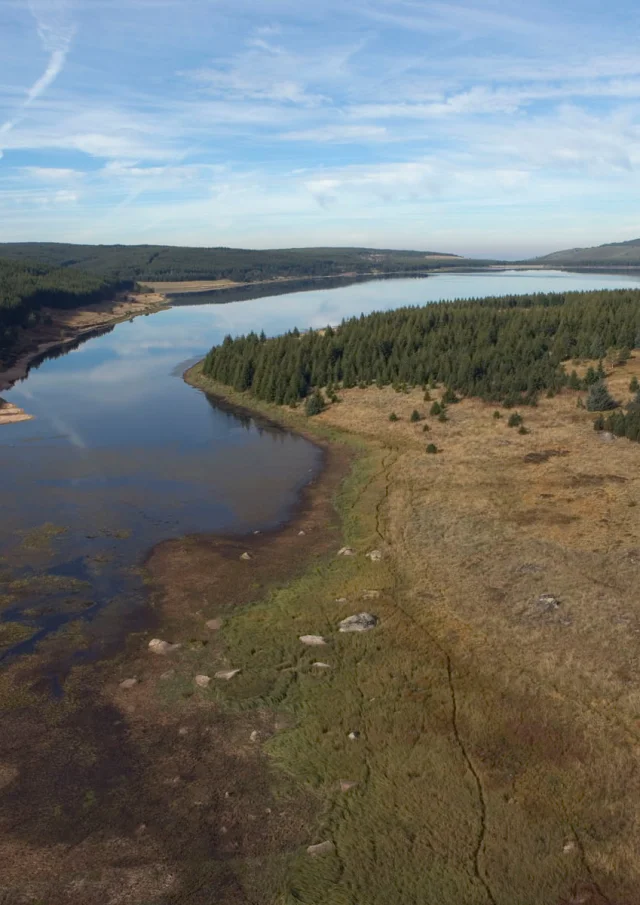 Lac de Charpal vu du ciel