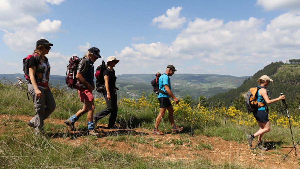 Randonnée pédestre cœur Lozère, sentiers, chemins balisés, itinéraires ...