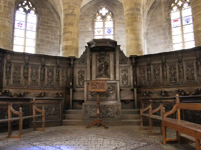 Les stalles du chœur de la Cathédrale de Mende