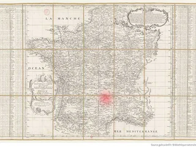 Carte générale de France de Cassini (1747 – 1815), Paris (Bibliothèque nationale de France)
