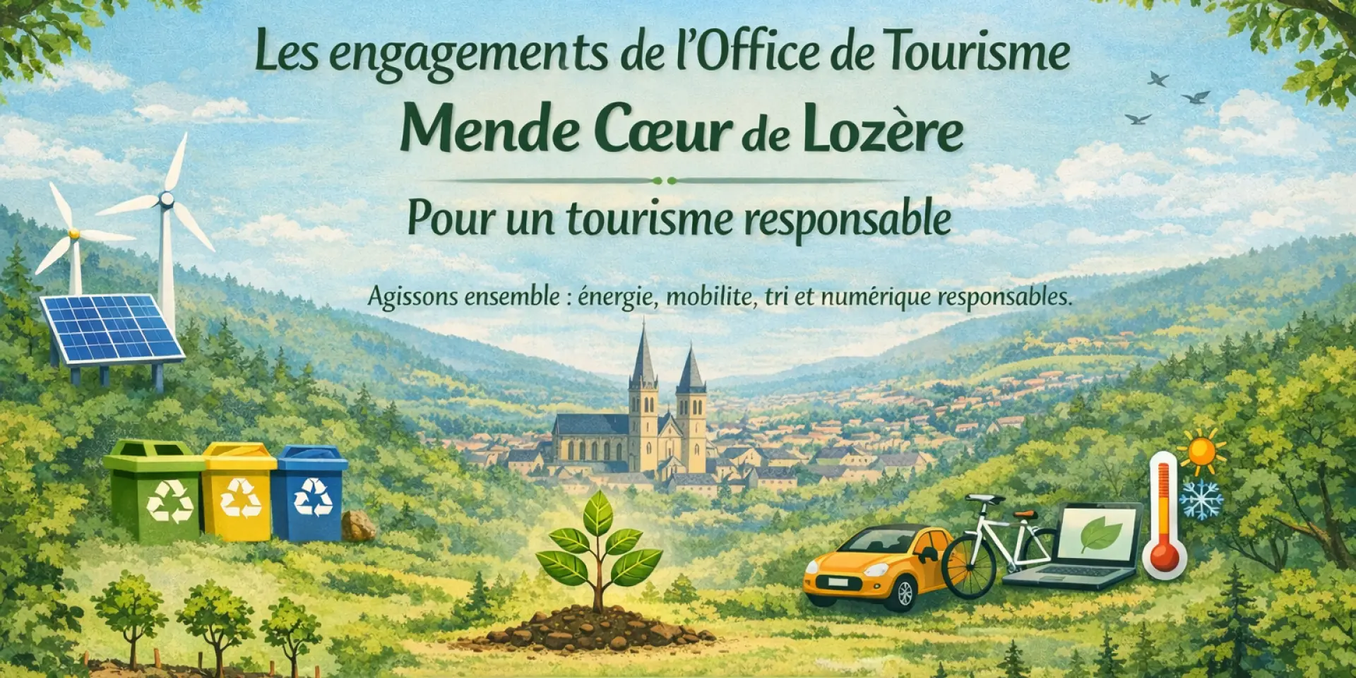 Engagement de l'OTI de Mende pour un tourisme écoresponsable