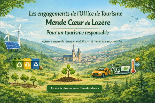 Engagement de l'OTI de Mende pour un tourisme écoresponsable