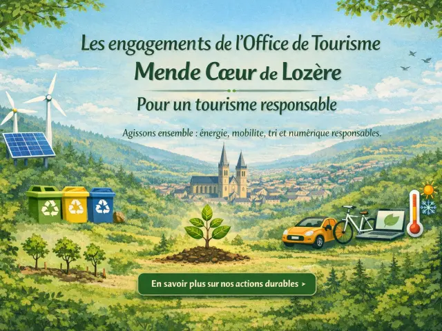 Engagement de l'OTI de Mende pour un tourisme écoresponsable