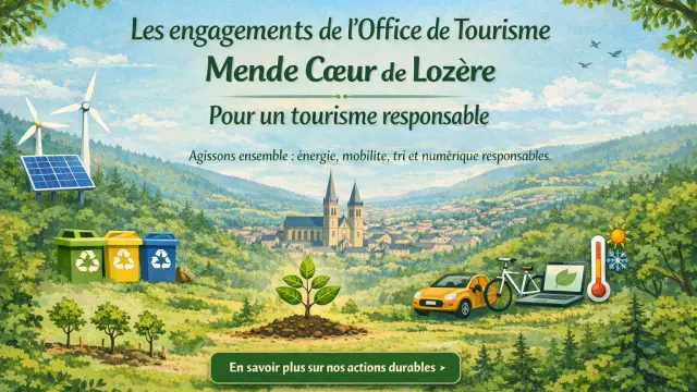 Engagement de l'OTI de Mende pour un tourisme écoresponsable