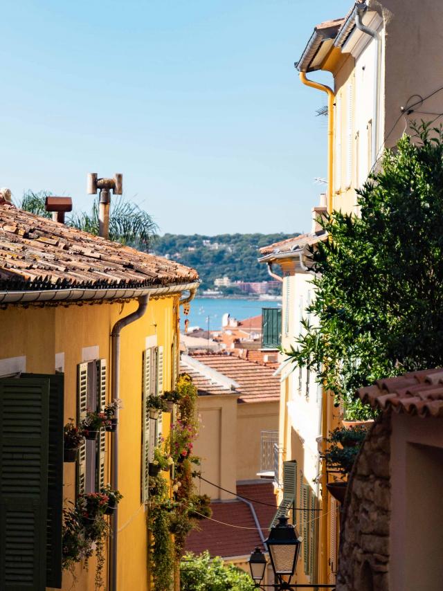 Menton Vieille Ville Vue Mer