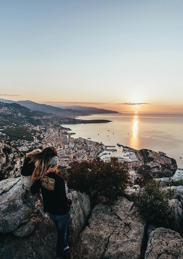 Vue de la Tête de Chien à La Turbie