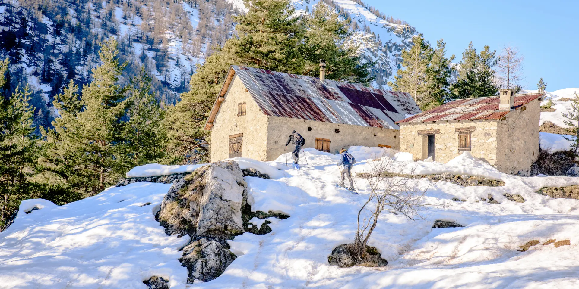 Snowshoeing in Casterino Laurie Cornillon