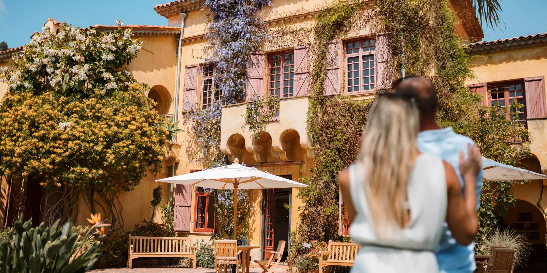 Paar In Dem Botanischen Garten Val Rahmeh De Menton @pangovisual