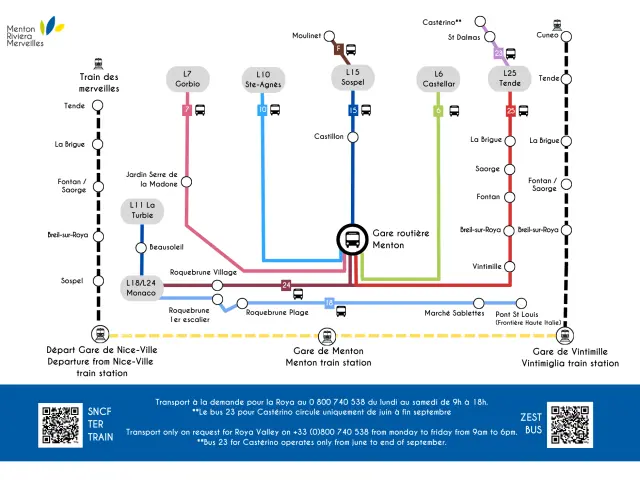 Transportplan Menton Riviera Merveilles Re Ouverture Train Des Merveilles