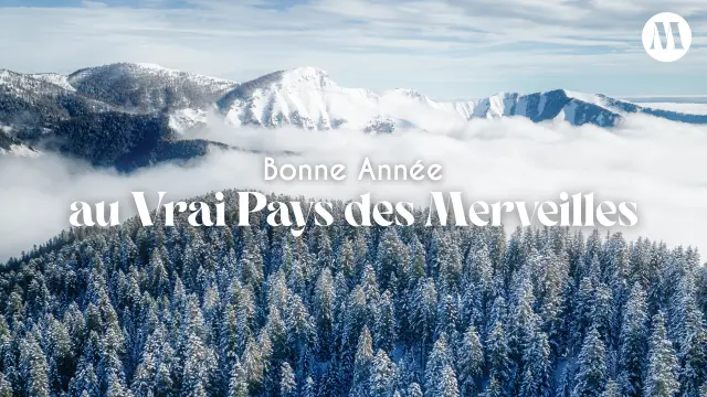 Bonne Annee 2025 Au Vrai Pays Des Merveilles Paysage Enneiges