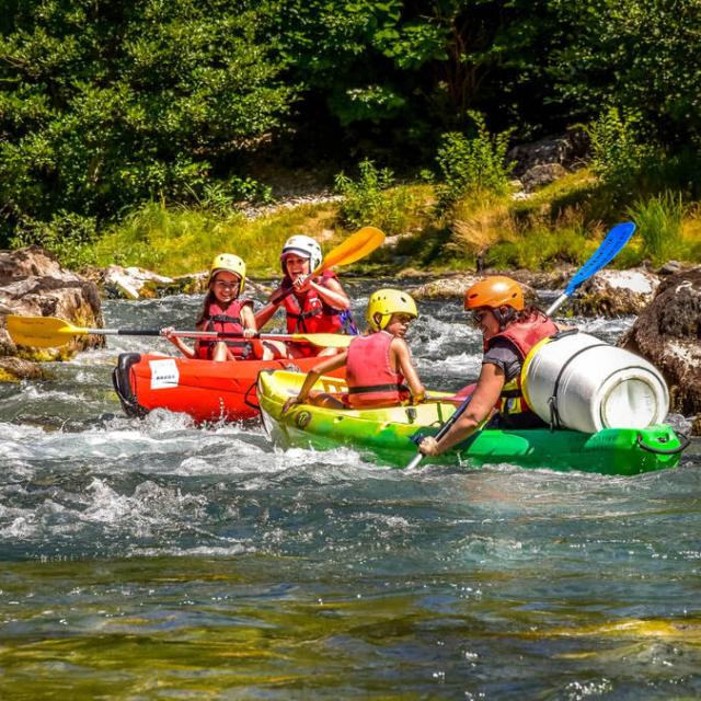 Cani Canoa en Le rapide de la Sablière