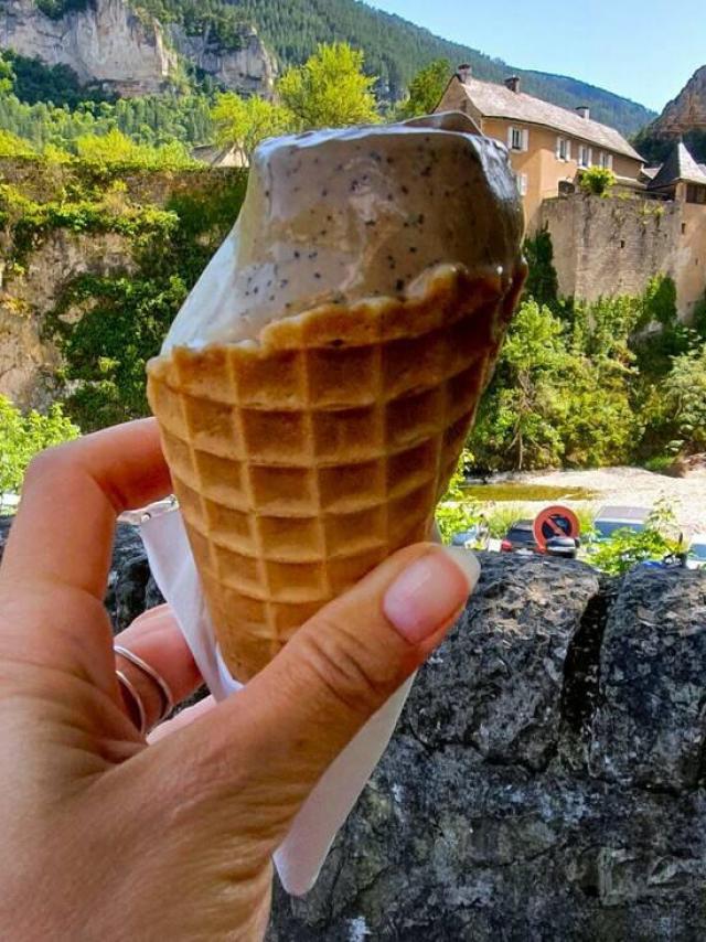 Helado artesanal en el pueblo de Les Vignes