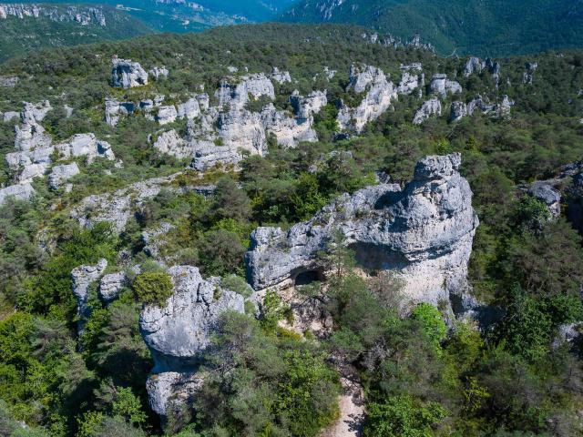 Cité De Pierres Uitzicht Chaos Van Montpellier Le Vieux 06 ©millau Grands Causses A. Humbert