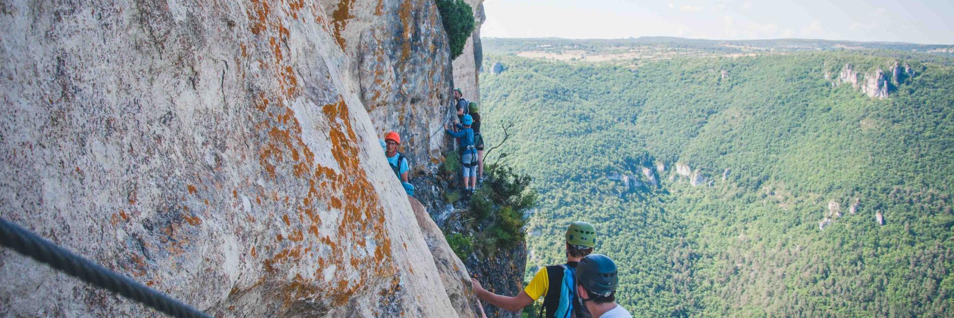 Rots en klettersteig