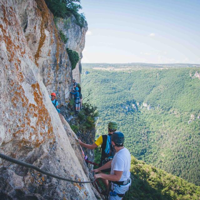 Rots en klettersteig