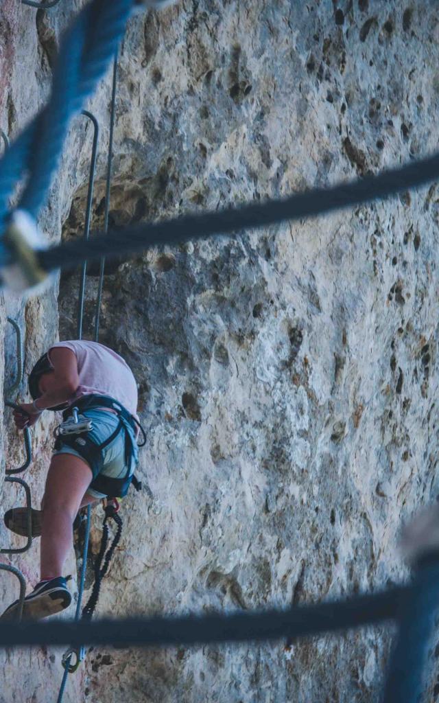 Rots en klettersteig