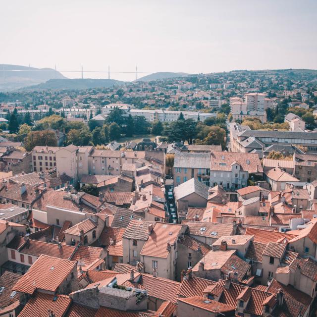 Beffroi Vue Sur La Ville 15ot Millau Grands Causses A. Humbert