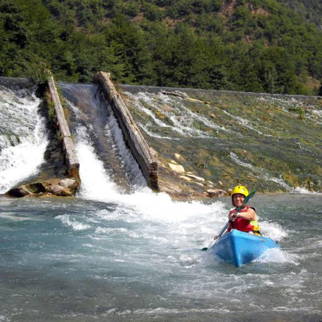 Descenso Canoa Kayak Gorges Du Tarn Les Vignes Tobogán