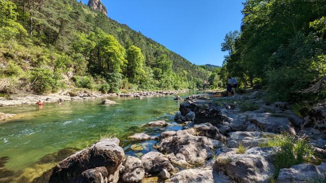 Apn Baignade Riviere Tarn Sabliere Pauline Printz