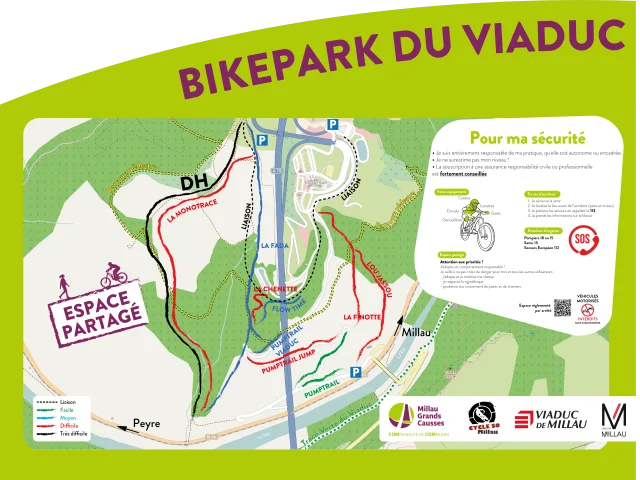 Panneau Depart Bikepark 2025