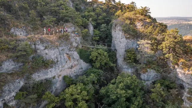 Via Ferrata Du Boffi Millau Enzo Planes