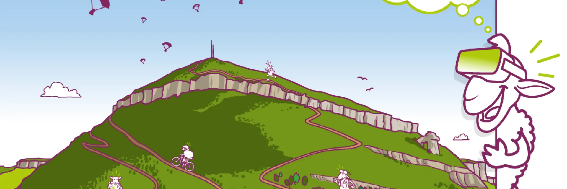Affiche VR experience parapente